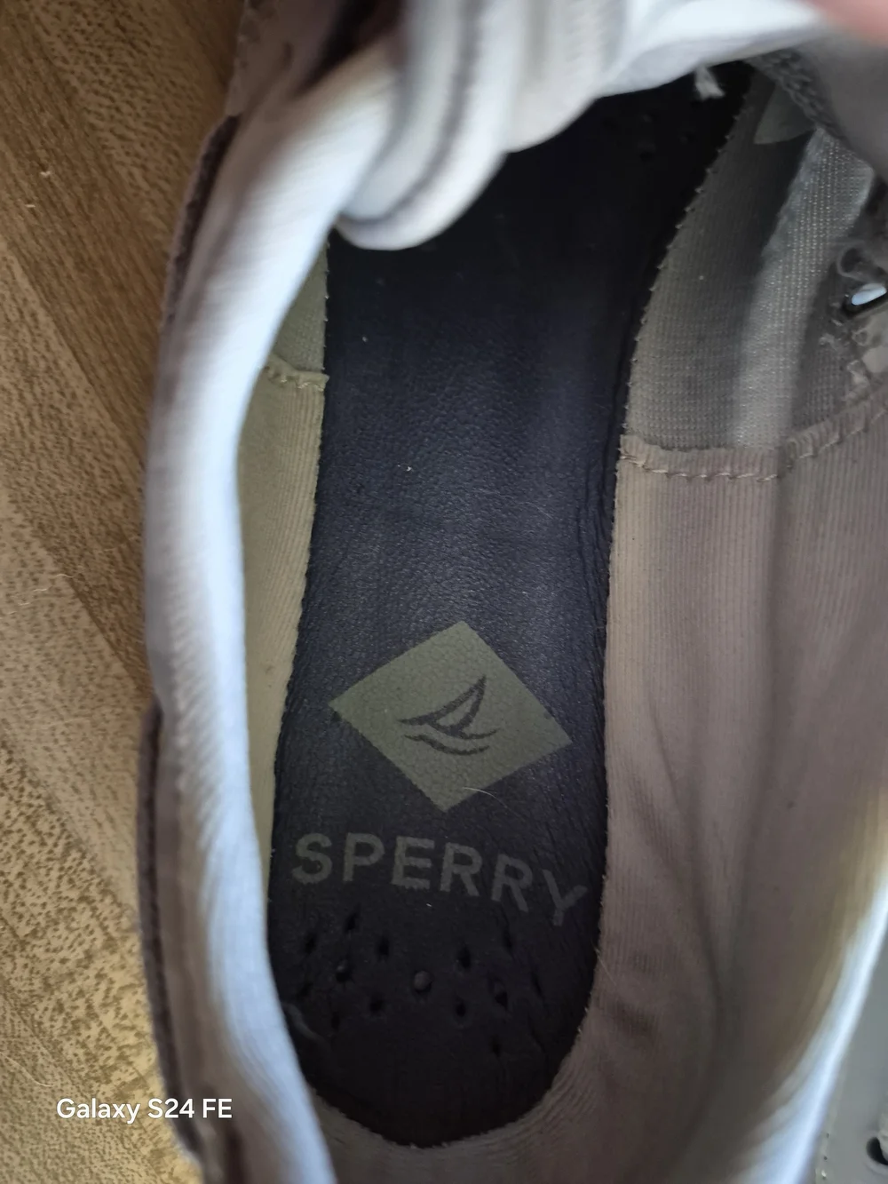 Sperry Light Gray Mesh Boat Shoes - Men's Lace-Up